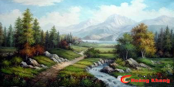 Tranh Núi - Nước - Phong Thuỷ